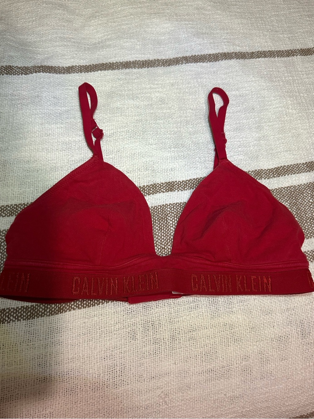 Calvin Klein Red Wireless Bralette